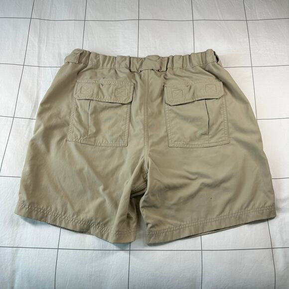 Duluth Trading Co Shorts Mens Large Tan Dry on the Fly Casual Nylon Hiking Trek - Picture 2 of 11